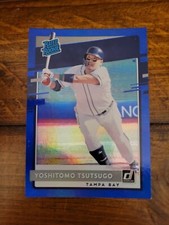 Yoshitomo Tsutsugo 2020 Donruss Baseball #263 Rated Rookie BLUE Tampa Bay Rays