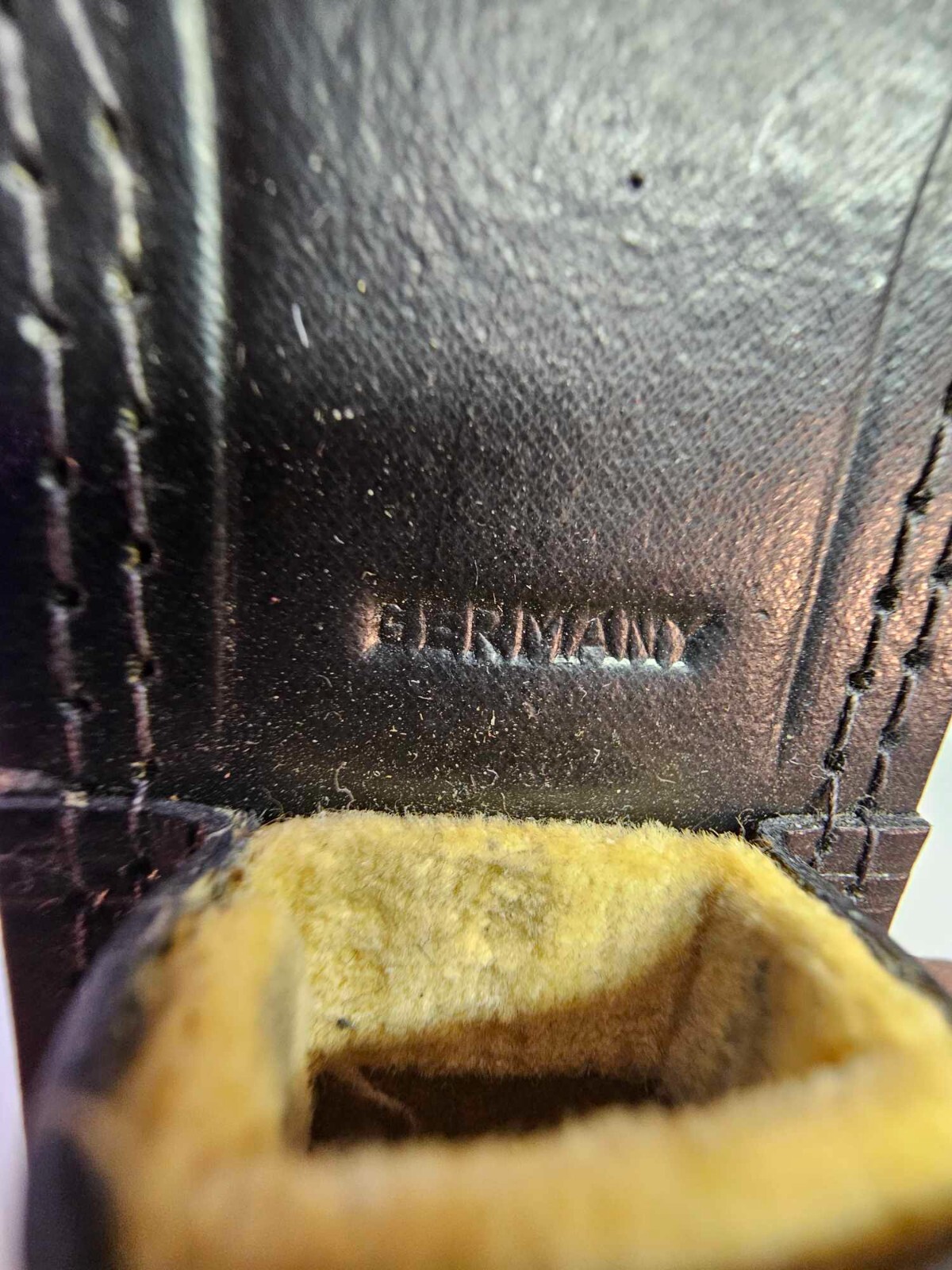 Vtg Hot drop forged steel italy scissors foremost 9" w Leather Case Germany- G5