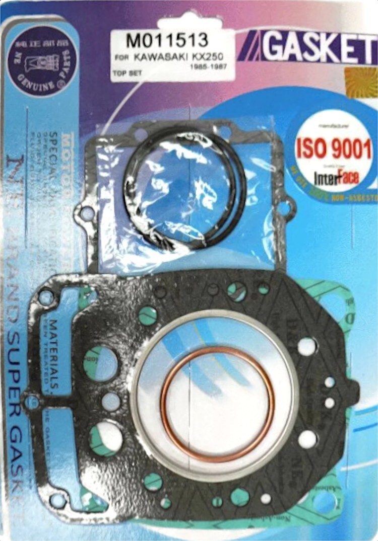 Pochette de joints haut moteur KAWASAKI KX 250 1985 1986 1987