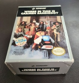 Where in Time is Carmen Sandiego (Nintendo, 1991) NES Complete in Box 