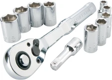 Mechanics Tool Set, Metric, 1/4 Inch Drive, 11 Piece (CMMT34871)