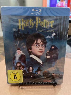 Harry Potter and the Philosophers Stone Steelbook Blu Ray New German Region Free