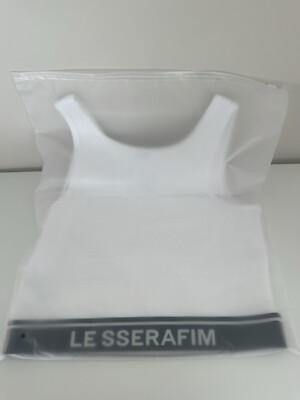 NWT Le Sserafim [2023 S/S Pop-Up Store] Cotton Bra Top (White