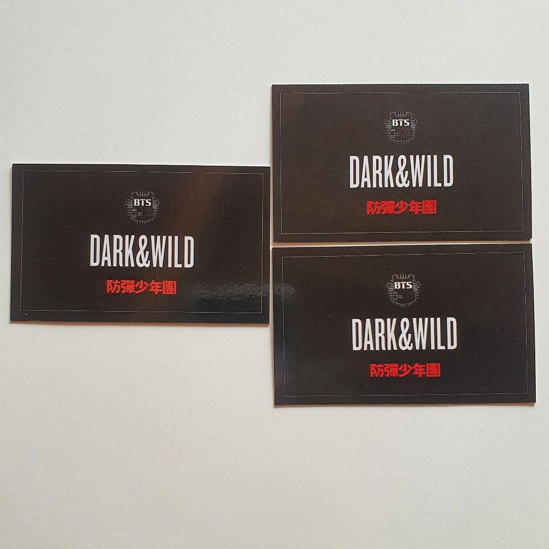 BTS DARK&WILD サイン入り BTS DARK&WILD サイン入り BTS [DARK & WILD] All Member