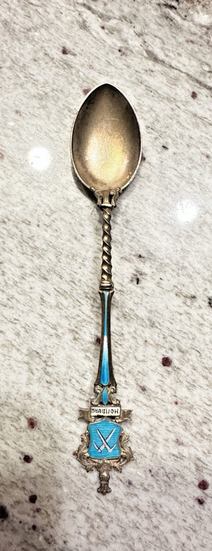 Sterling Vintage Souvenir Spoon Collectible Homburg