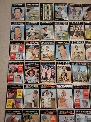 1971 Topps Baseball Your Choice 1-375