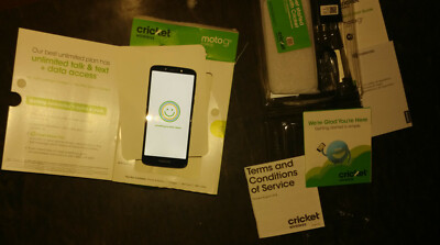 Motorola MOTO G6 FORGE 16GB storage CRICKET WIRELESS PREPAID CELL smartPHONE