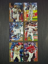 Lot Of 6 2020 Topps Baseball Cards (Gold)