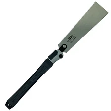 SUIZAN Japanese Folding Ryoba Pull Saw 9.5 Inch Double Edge Hand Saw