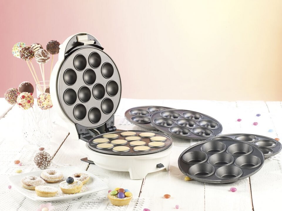 Appareil 3 en 1 pour donuts cake pops et mini muffins machine de cuisson rapide pour gouter maison