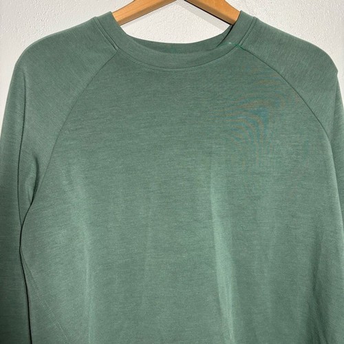 M MAGASCHONI | Women’s Teal Green Hi Low Lightweight Crewneck Sweatshirt size L - Picture 7 of 12