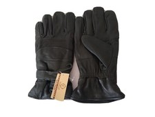 New Genuine Leather Men's Warm Winter Dress Black Gloves , Motorcycle Gloves -