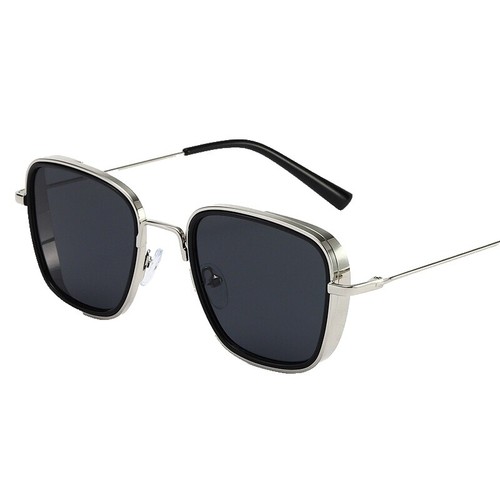 Men Driving Sunglasses Vintage Steampunk Square Sunglasses  display picture 1