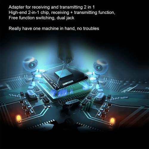 2 rechargeable Bluetooth transmitter receiver 2-in-1 wireless audio adapter 2024 - Picture 3 of 12