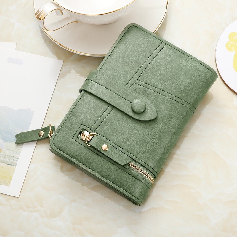 Women's Trifold Wallet with Snap Closure, ID Window & Card Slots  -image