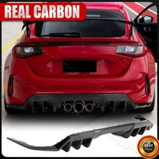 For Honda Civic 11Th FL5 Type-R 2023-2024 Rear Bumper diffuser Lip REAL CARBON