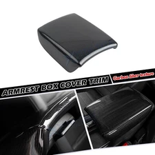 Carbon Fiber Black Center Console Armrest Box Decor Trim For Honda CR-V 17-2022