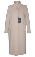 Nwt Cinzia Rocca Icons Made In Italy Wool Cashmere Stand Collar Coat 8 Msrp$1085