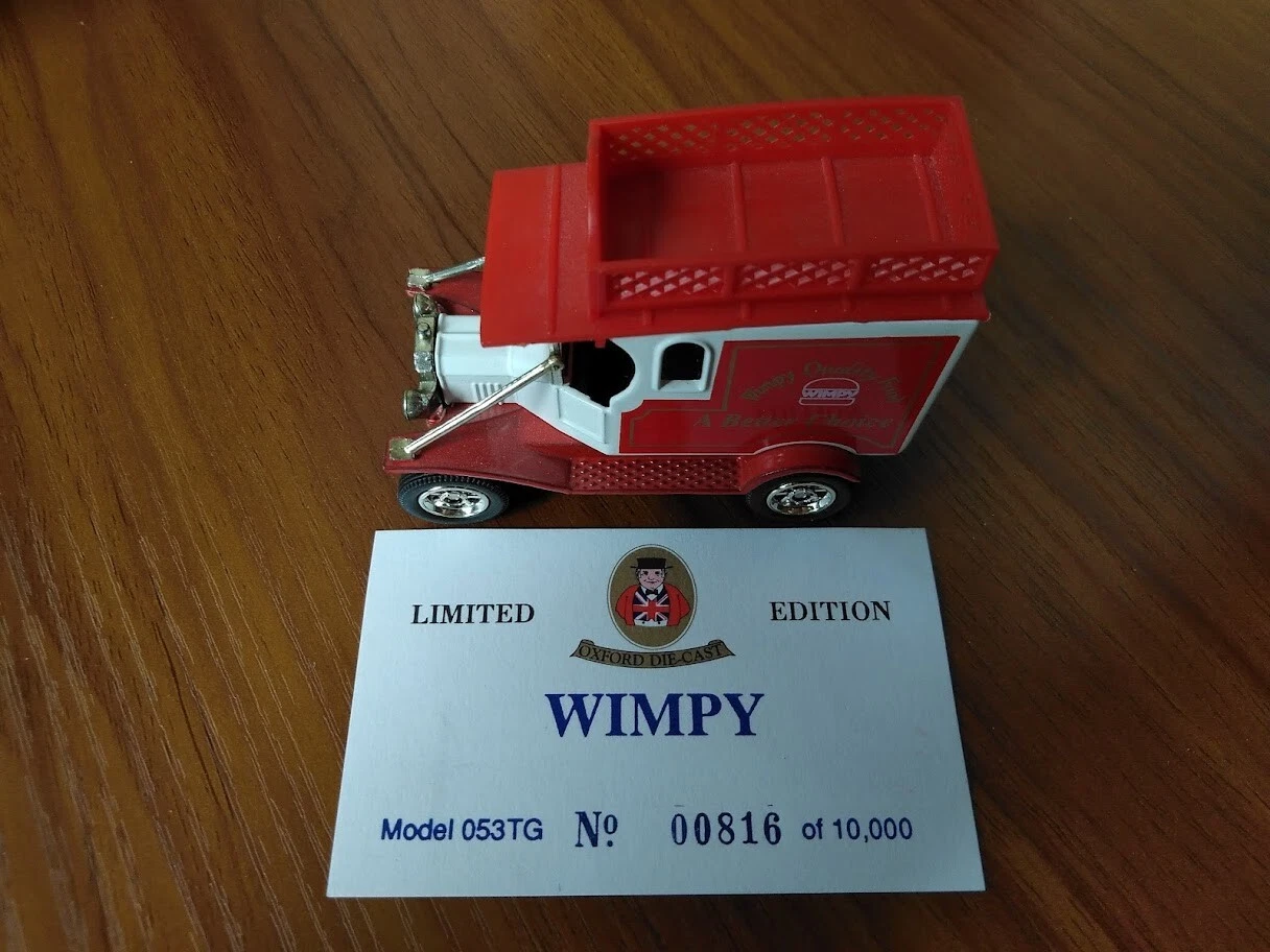 VANS Oxford Diecast Modello Van 053TG Wimpy (scatola originale) edizione limitata
