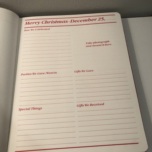 vintage Red velvet Christmas book For memory( 1978 )Richard Forrest (Not Used) - Picture 5 of 13