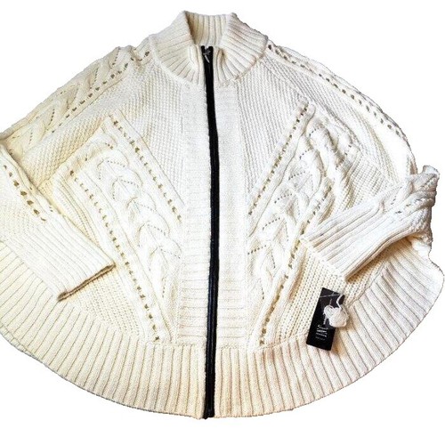 Supreme Woven Leather Zip Up Cardigan White | eBay