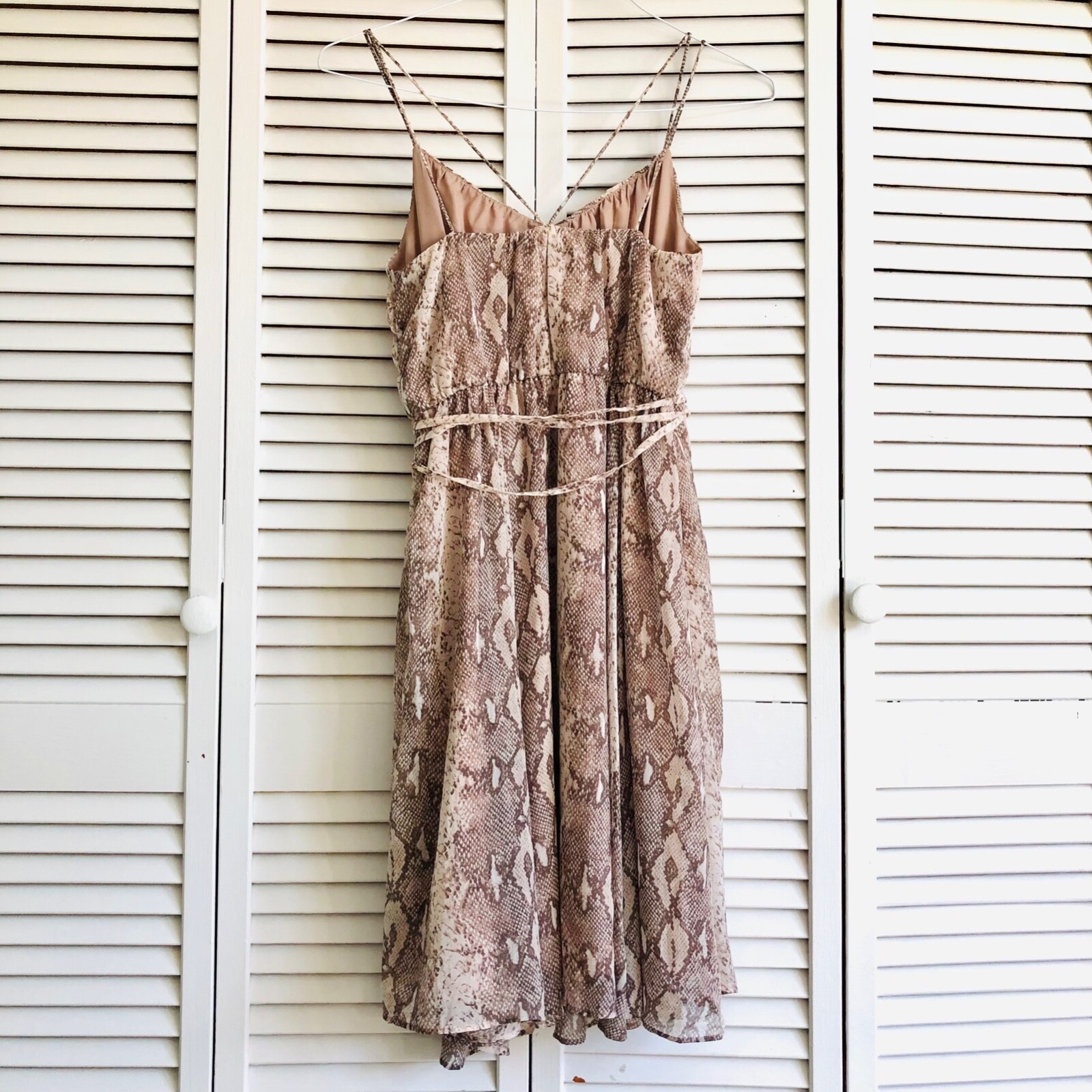 Banana Republic Animal Snake Python Print Blouson… - image 4