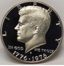 1776-1976-S Kennedy Half Dollar GEM Clad Proof Brilliant Coin