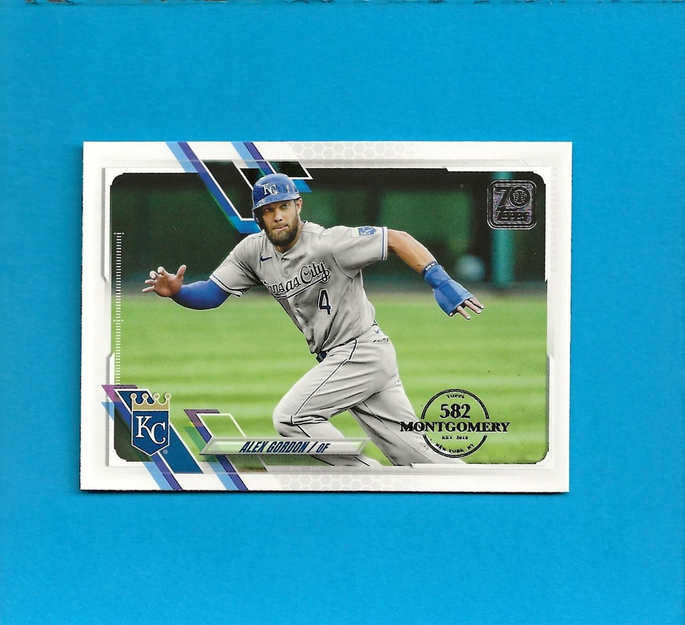 2021 Topps 582 Montgomery Club Foil Stamp #316 Alex Gordon Kansas City Royals