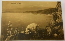 Vintage Postcard ITALY TAORMINA ETNA POSTCARD