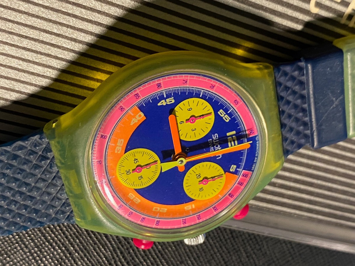 Swatch Chrono GRAND PRIX SCJ101 - Refurbished - new strap | eBay