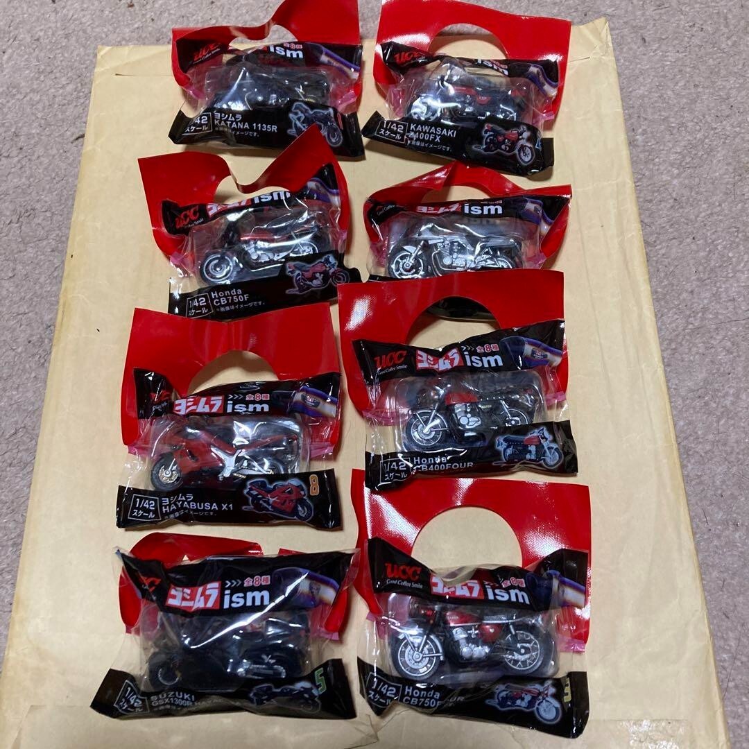 体重計 UCC Honda Kawasaki, Suzuki Yoshimura 1/42 scale, 8 Pieces