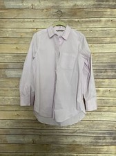 Athleta Long  Lean Passage Shirt Pink Button Up Top Small Cotton Nylon Spandex