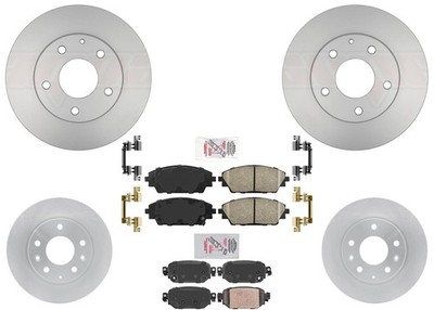 For Mazda CX-3 2019 2020 2021 All Wheel Drive F&R Disc Brake Rotors Ceramic Pads