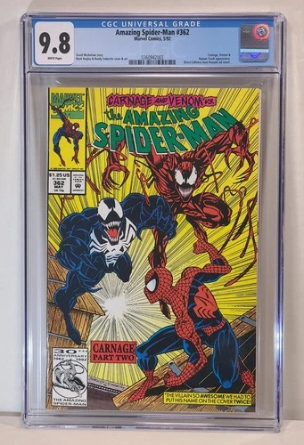Amazing Spider-Man #362 CGC 9.8 graded comic