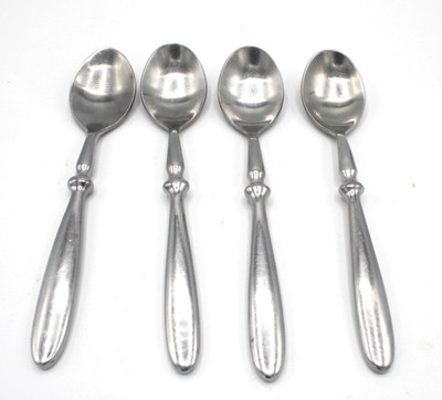 Hampton Silversmiths BISTRO 4 Teaspoons Stainless Steel Flatware