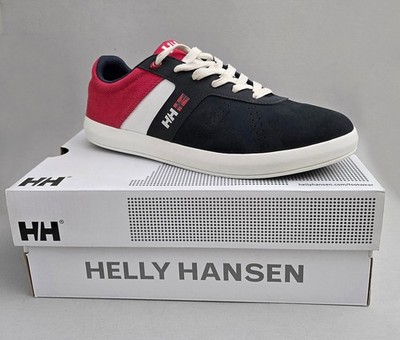 Helly Hansen Men s Sneakers Bowline Suede Black Red White US 9.5 New with Box