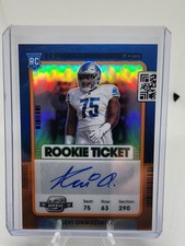 2021 Panini Contenders Optic - Rookie Autograph Levi Onwuzurike Orange Prizm /50