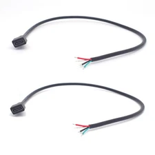 USB C Female Pigtail 2 PCS 0.35M Type-C 4 Pin Bare Wire Open End Cable