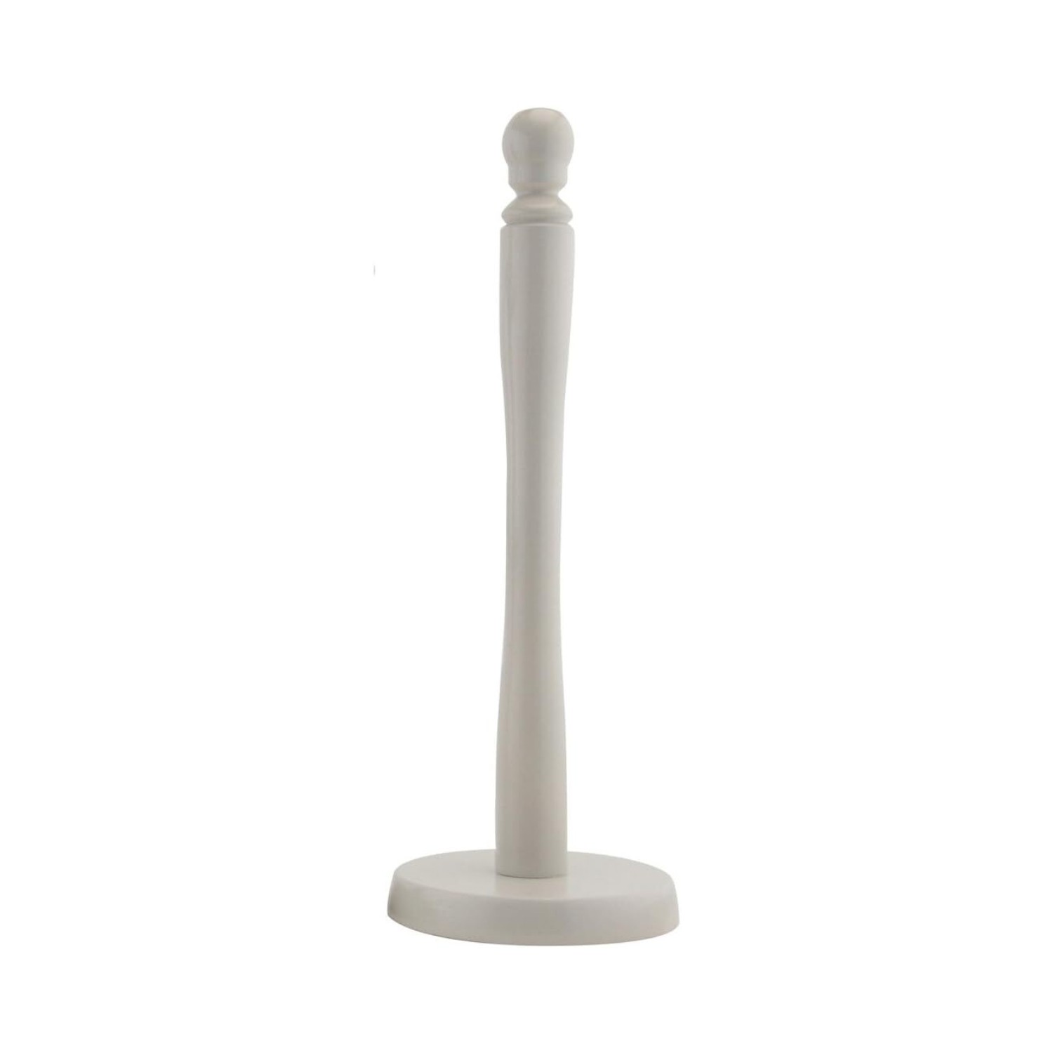 Freestanding Wooden Kitchen Roll Paper Tissue Towel Holder Pole Stand Rack Grey