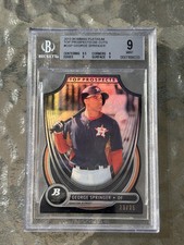 2013 Bowman Platinum GEORGE SPRINGER  BGS 9 Mint #GSP 23/25  ASTROS BLUE JAYS