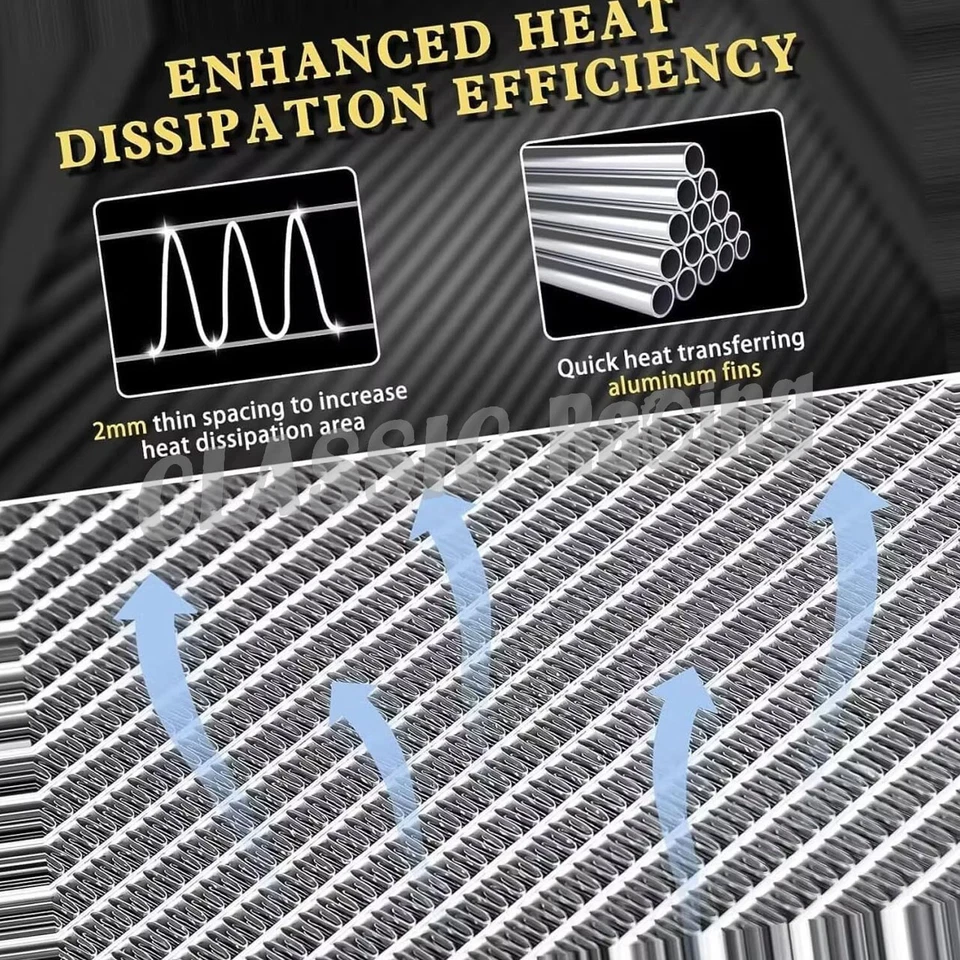 4-Row Radiator For 1966 1967 68 69 70 Dodge Polara Monaco/ Plymouth Fury,7.2L AT Foto 3 de 4