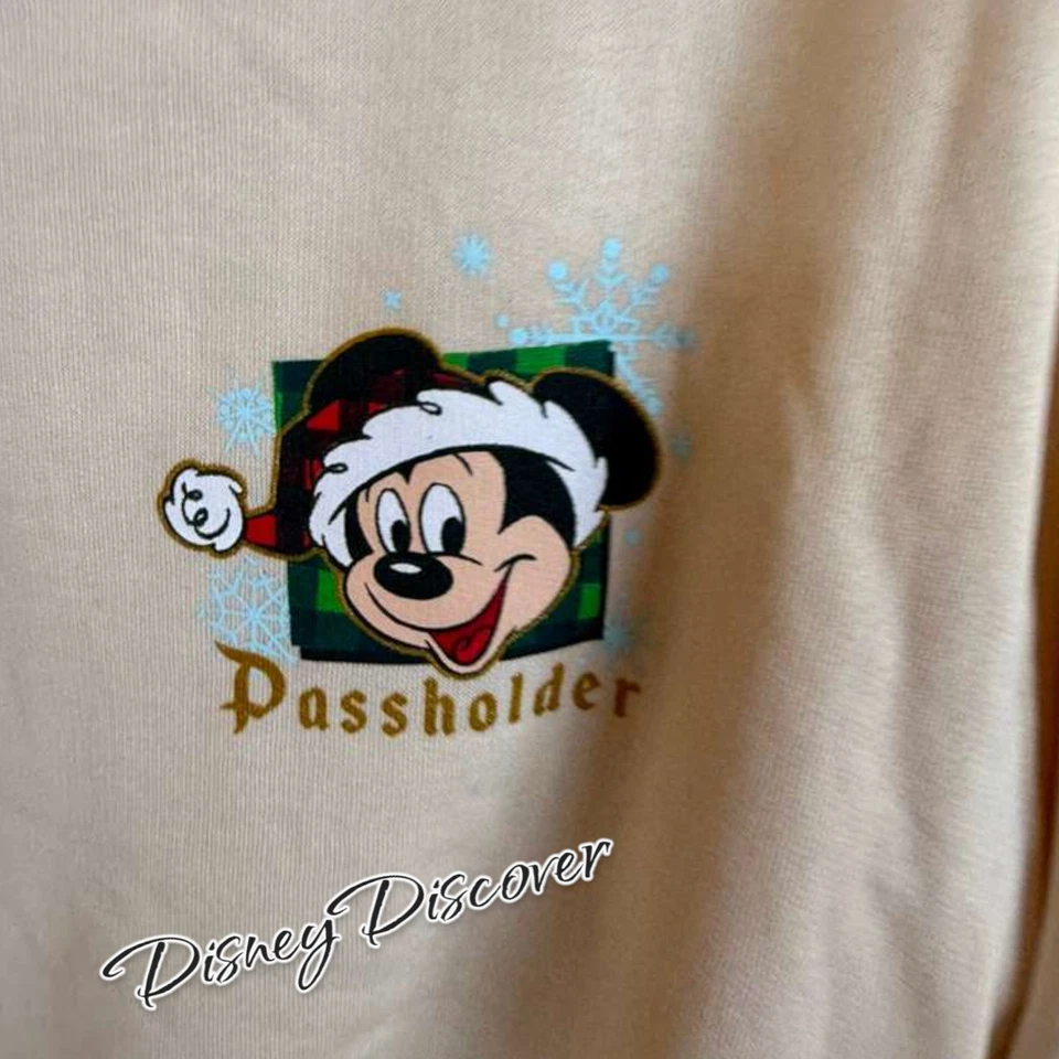 2025 Disney World Микки держатель рождественский праздник толстовка размер XL новый - Изображение 3 из 3