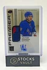 2024-25 UD Premier Rookie Bronze Auto Patch #AR-VM Victor Mancini 198/249