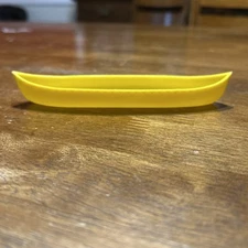 TIM-MEE Toys Yellow Plastic Canoe 1950's Playset Replacement Part