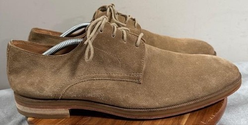 Clarks Craftmaster Shoes Mens Size 10.5 Tan Suede Oxford Derby Lace Up Comfort - Picture 6 of 13