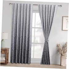 Room Darkening Curtains 84 inches Length - Ombre 52"W x 84"L Pack of 2 Grey