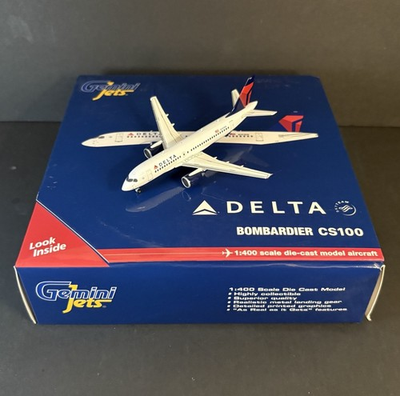 #ad GeminiJets 1:400 Delta Air Lines Bombardier CS100 N101DN GJDAL1701 Scale Model $79.99