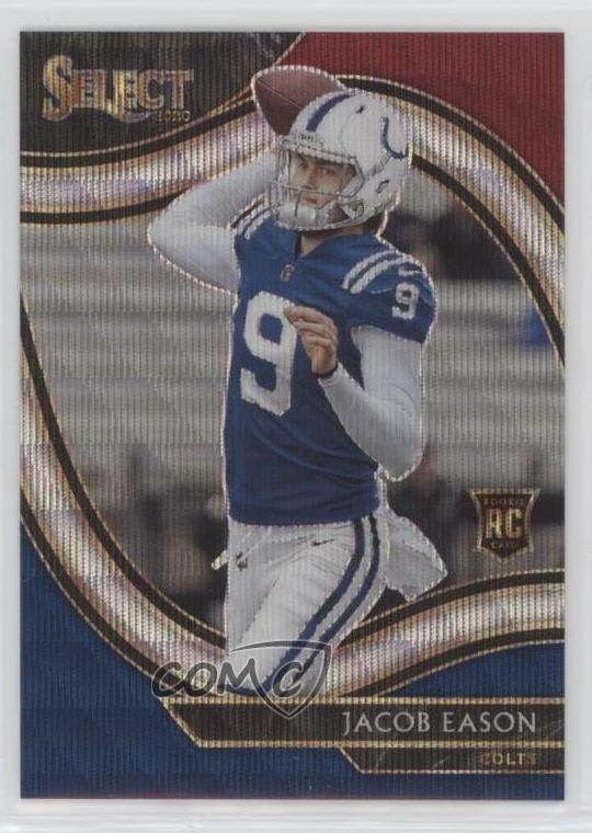 2020 Panini Select Field Level Tri-Color Prizm 19/75 Jacob Eason #348 o8g