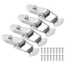 4 Pcs 3" Stainless Steel Spring Loaded Toggle Latch with Mounting Screws