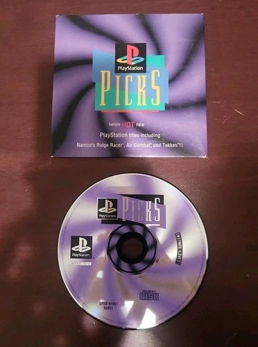 PlayStation Picks PS1 1995 Demo CD w/ Sleeve Feat MK3 Tekken + More